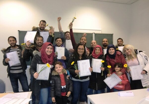 Sehr gutes Abschlussergebnisse im berufsbezogenen Deutschkurs