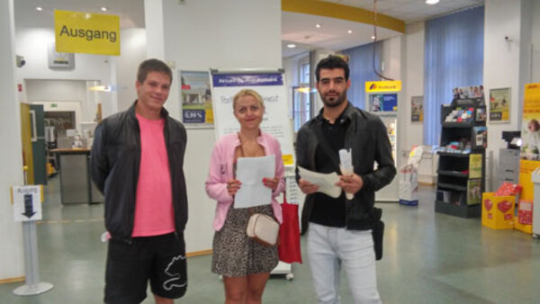 Integrationskurs auf Erkundungstour durch die Stadt