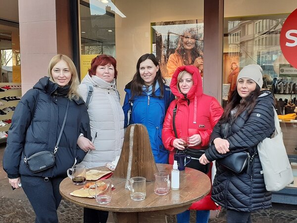 Besuch auf dem Weihnachtsmarkt