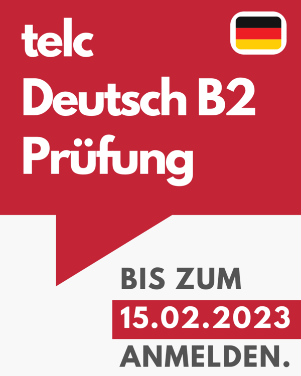 Anmeldung zur B2-Prüfung
