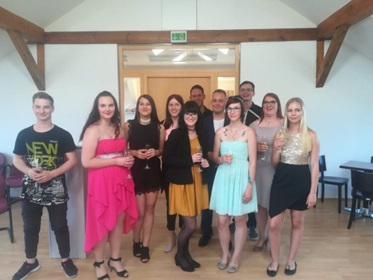 Abschluss der angehenden Kinderpfleger