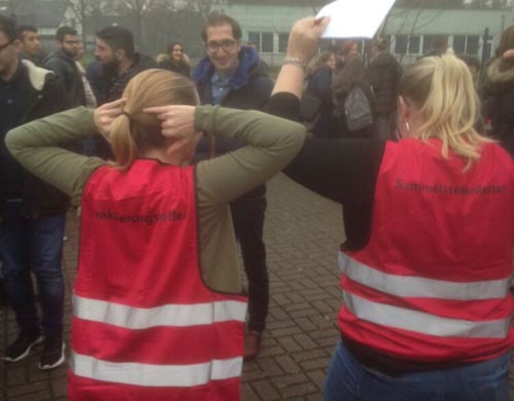 Brandschutzübung an den Euro-Schulen