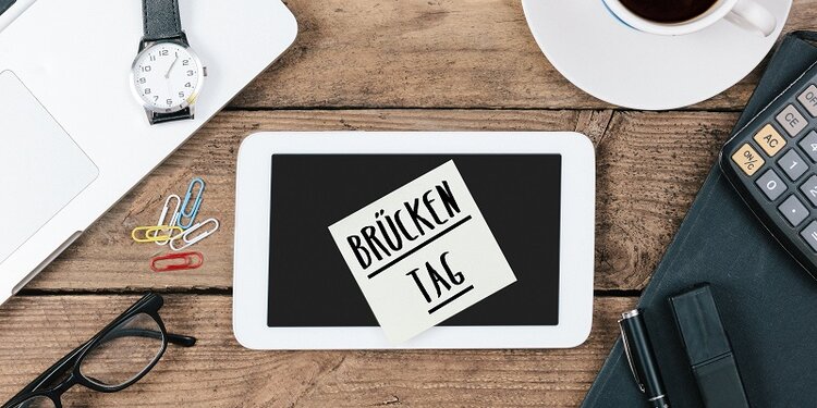 Gesonderte Schließzeit am Brückentag