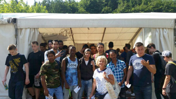 PerJuF-Teilnehmer auf der Ausbildungsmesse in Hagen