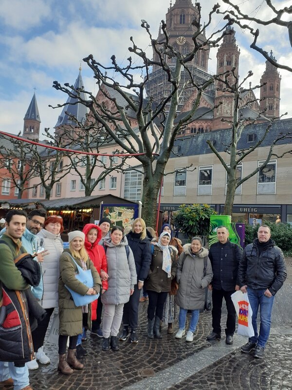 Besuch auf dem Weihnachtsmarkt