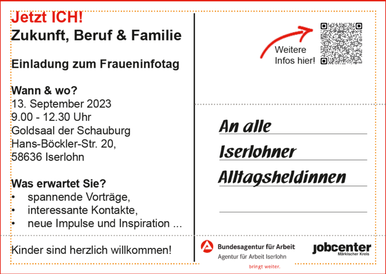 Frauenmesse: „Jetzt ICH! Zukunft, Beruf und Familie in Iserlohn“