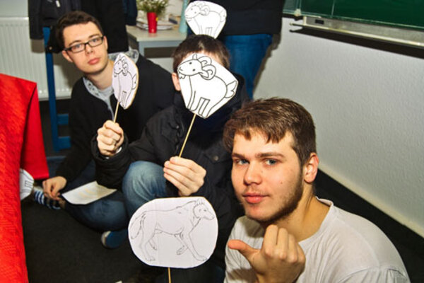 Gemeinsame Weihnachtsfeier von BvB-Teilnehmern mit Kindern