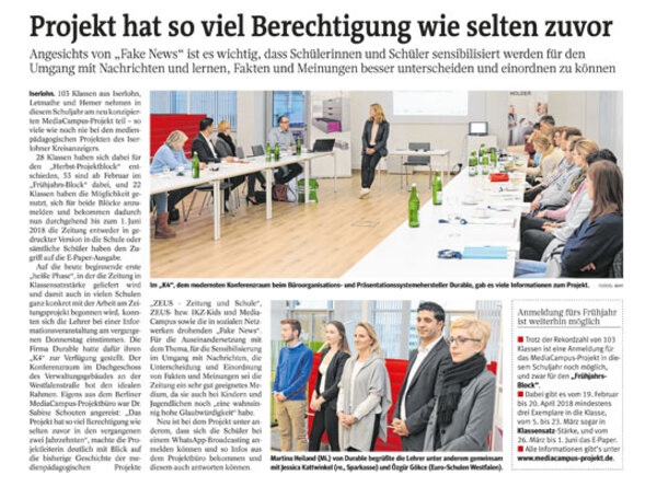 Startschuss für das MediaCampus-Projekt