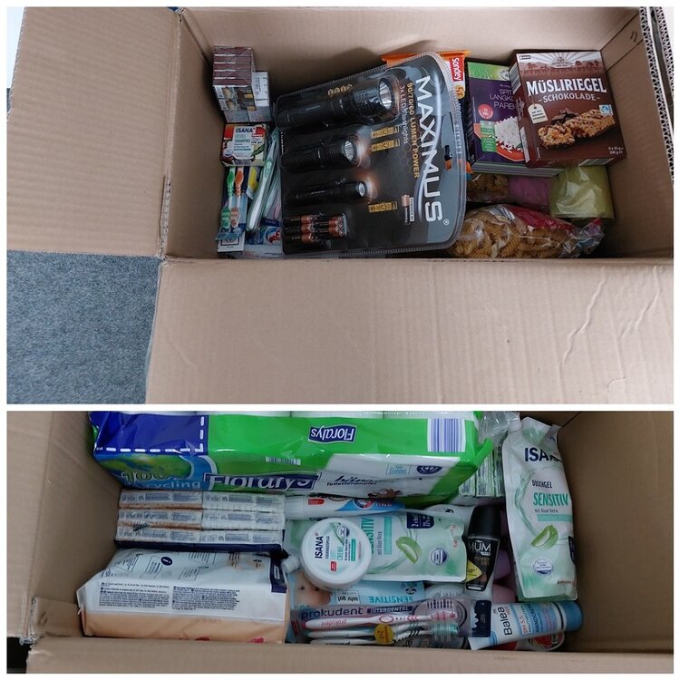 Spendenaktion für Flüchtlinge