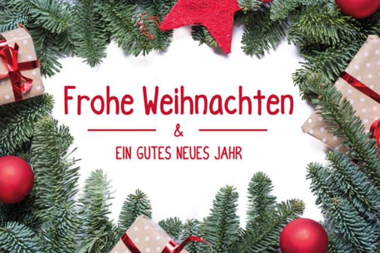 Frohe Weihnachten & ein frohes neues Jahr
