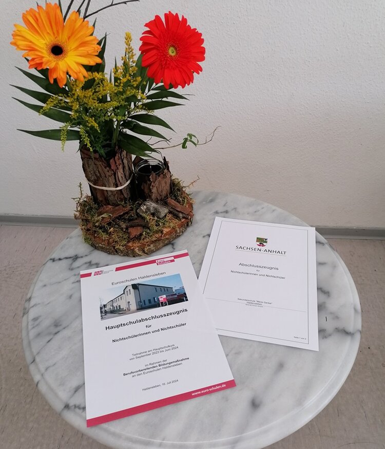 Feierliche Übergabe der Hauptschulzeugnisse