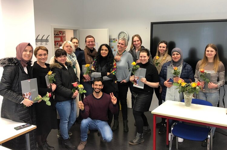 Freude über Prüfungsergebnisse