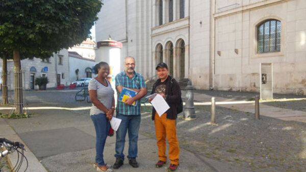 Integrationskurs auf Erkundungstour durch die Stadt