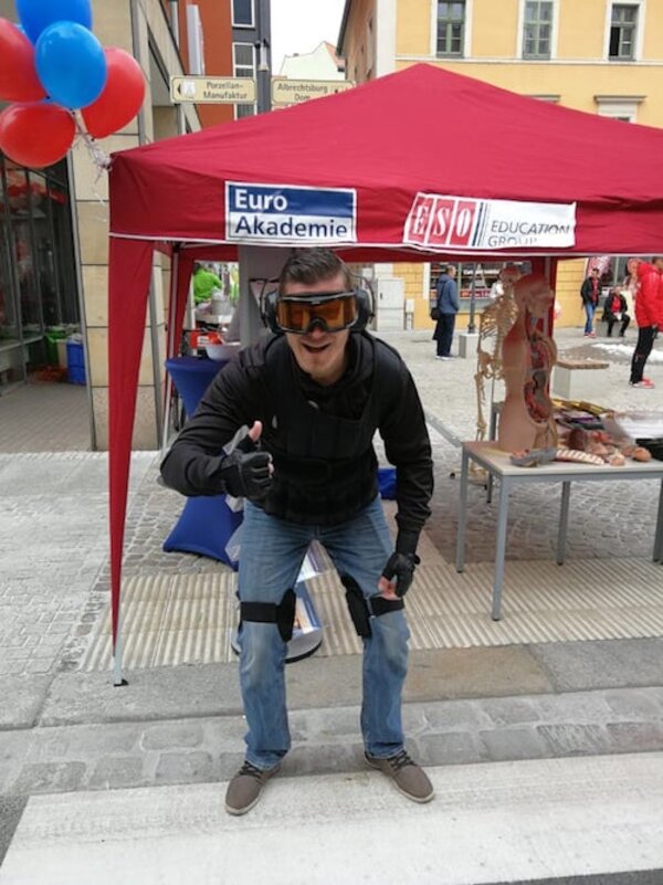 Die Euro-Schulen beim Straßenfest in Meißen