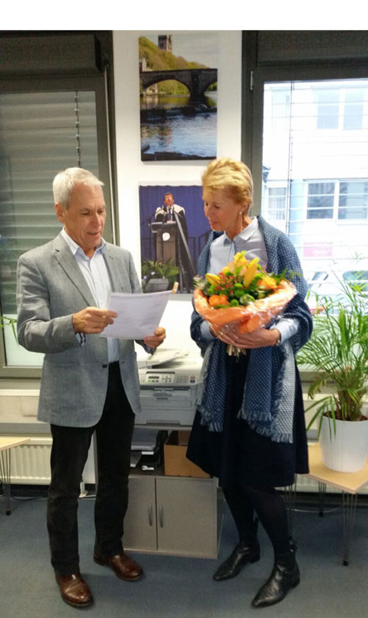 Ehrung: 30 Jahre Unterrichtsgestaltung mit „Herz und Hand“