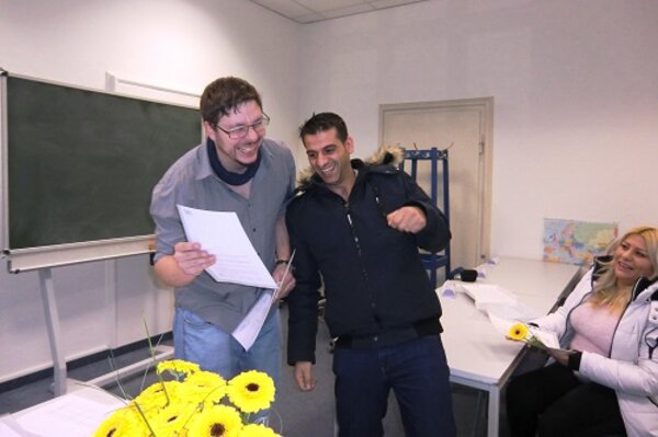 Sehr gutes Abschlussergebnisse im berufsbezogenen Deutschkurs