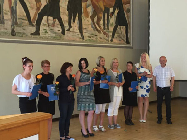 Zeugnisübergabe bei den Medizinischen Fachangestellten