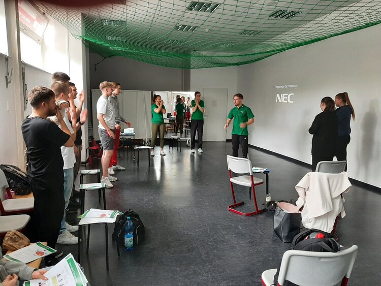 Schweißtreibender Gesundheitstag für unsere Schüler*innen im ersten Ausbildungsjahr