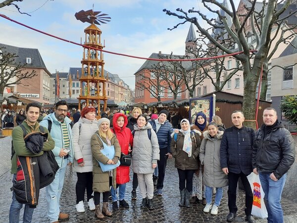Besuch auf dem Weihnachtsmarkt