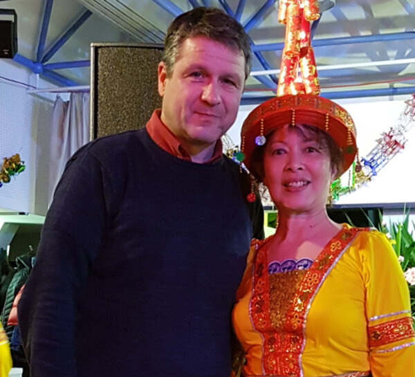 Buntes vietnamesisches Neujahrsfest