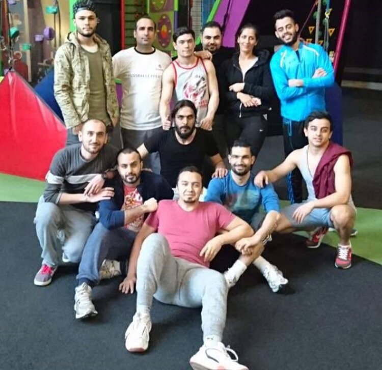 Ausflug in die Kletterhalle