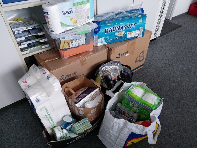 Spendenaktion für Flüchtlinge