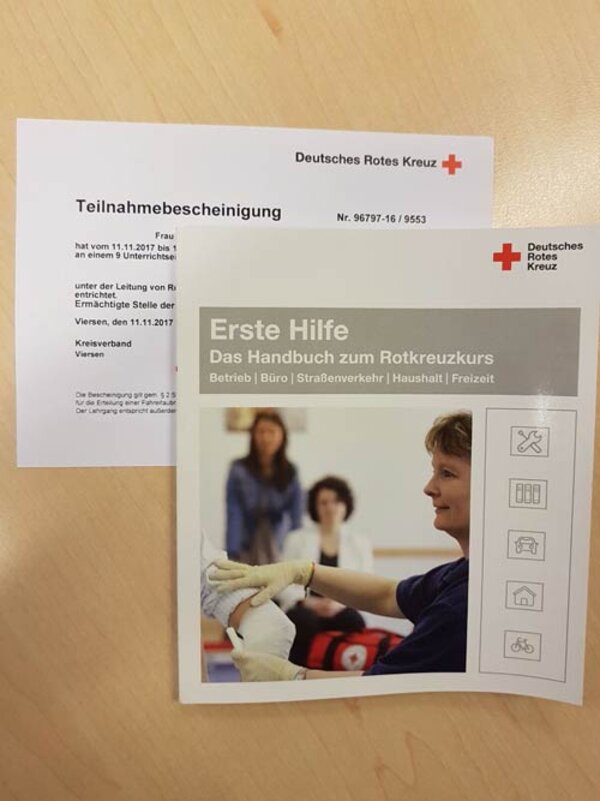 In Erster Hilfe geschult